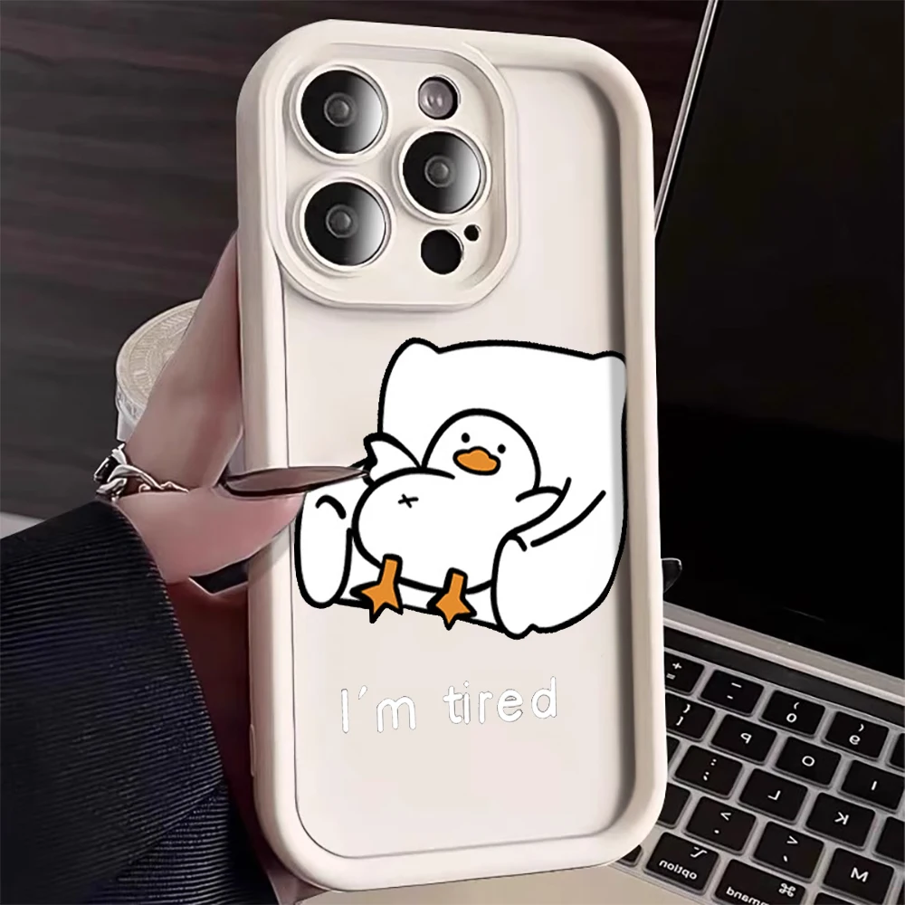Cute Cartoon Corgi Duck Design Case For Samsung Galaxy S25 S24 S23 Ultra S22 S21 Plus FE A56 A55 A54 A53 A36 A34 A33 A26 Cover