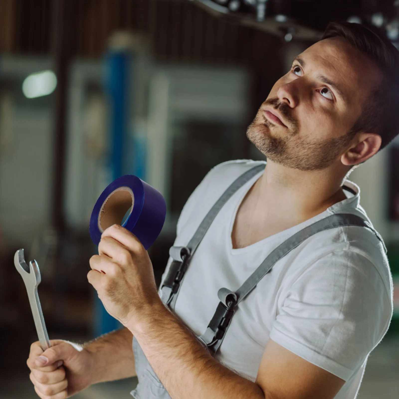 1 لفة حافة شريط حماية الأزرق بولي ايثيلين دائم محور عجلة خدش الحرس سهلة التركيب سيارة الإطارات حامي عجلة حافة أداة إصلاح #4