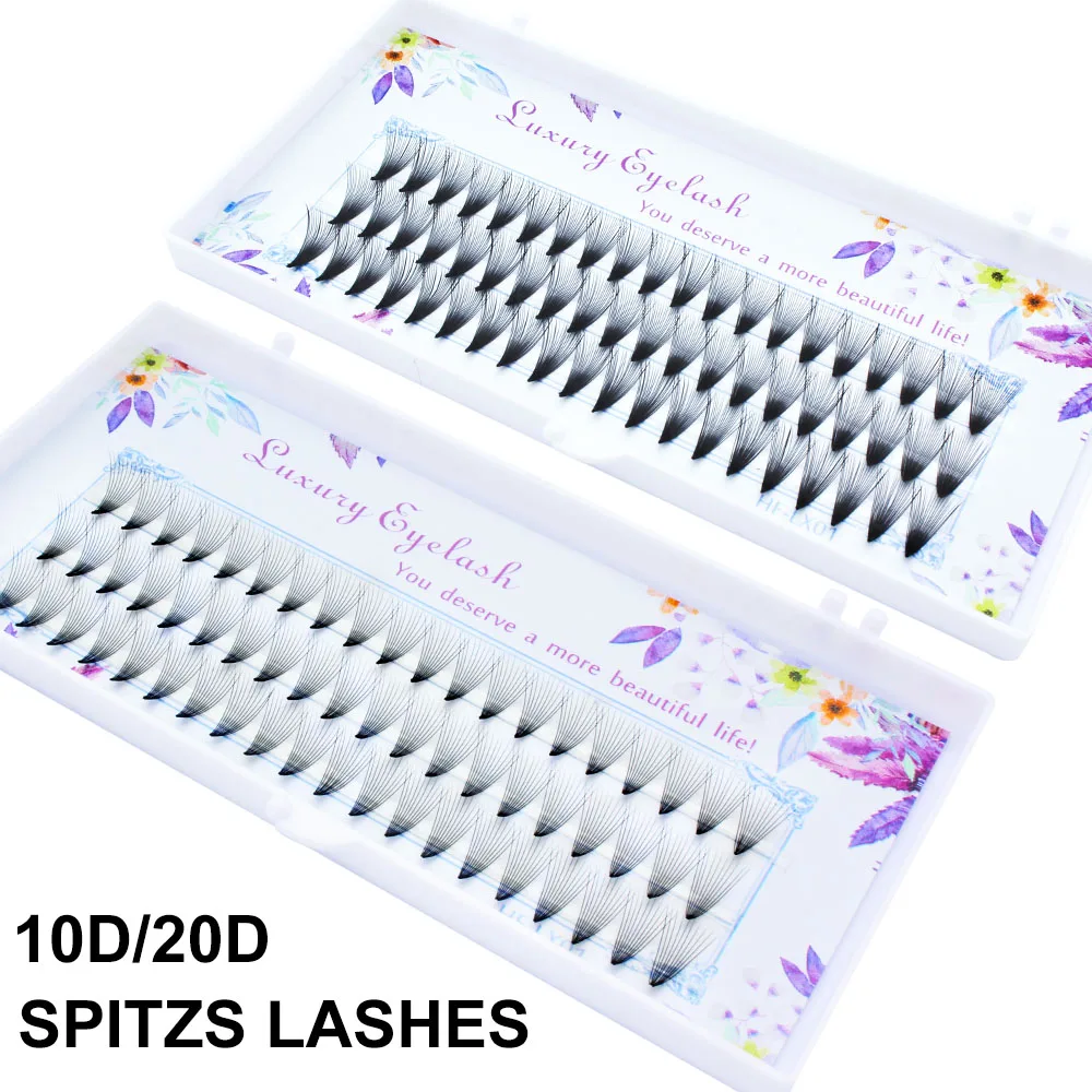 High quality 20D/10D Pre-fanned Eyelashes grafted professional makeup single cluster eyelashes naturally extend hair bundles