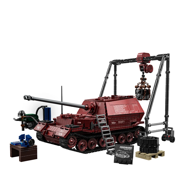 

Немецкий крупногабаритный истребитель танков Фердинанд, серия «Военная техника», конструктор, модель высокой сложности для сборки и демонстрации