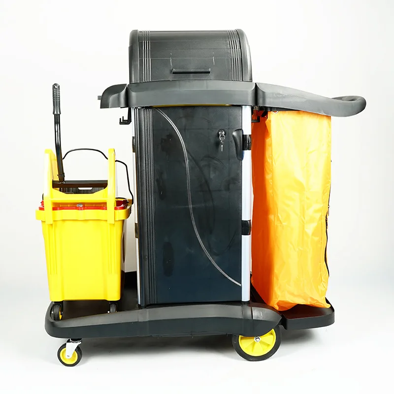 Multipurpose cleaning trolley, water squeezer, cleaning tool cart, hygiene trolley, mop bucket