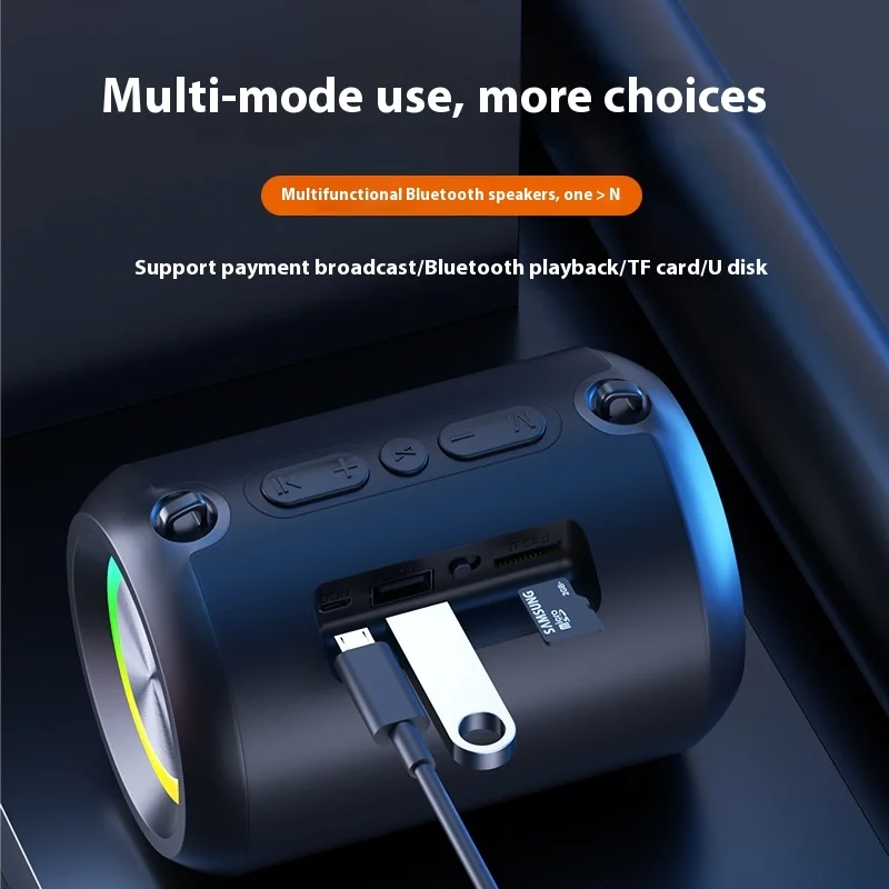 

AI Smart Bluetooth аудио сабвуфер открытый дом беспроводной 3D стерео бас-динамик портативный водонепроницаемый бумбокс