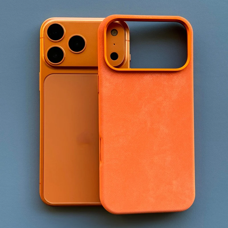 

Original flannel magnetic protective case suitable for iPhone 17 16 15 14 Pro Max compatible wireless charging protective case