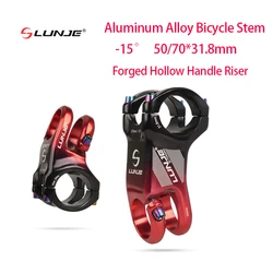 Bicycle Handlebar Stem -15 Degrees MTB Power Stem 50/70mm -7° Bridge Road Mountain Bike Table 31.8 Aluminum Alloy Bike Part