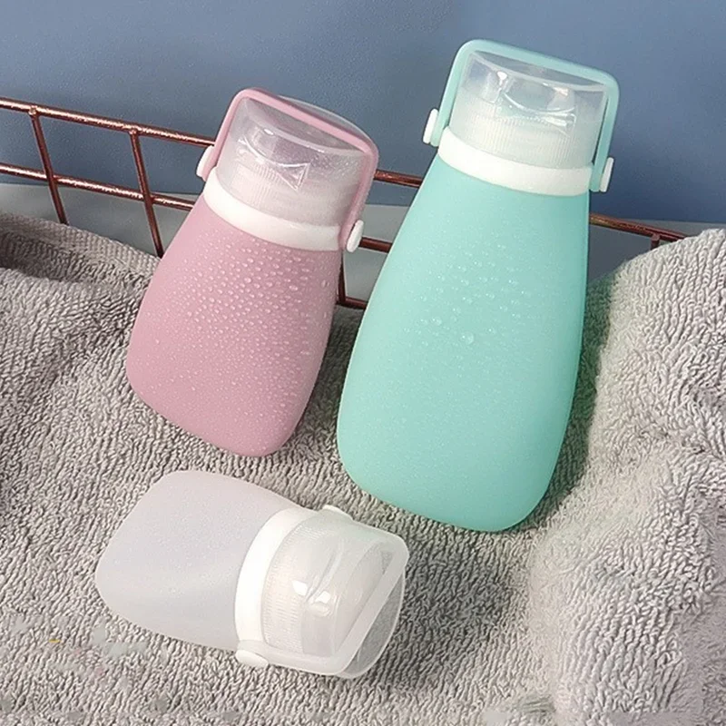 30/60/90ml Refillable Silicone Travel Bottle Leakproof Refillable Bottle for Shampoo Skin Care Products Portable Travel Supplies