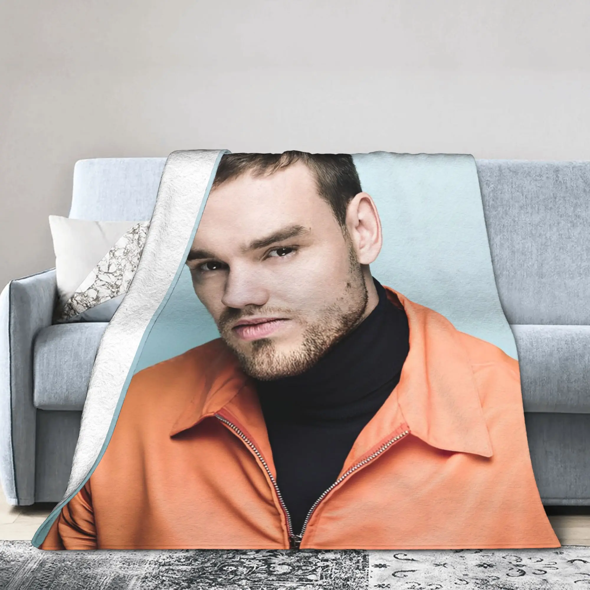 Liam Payne Blankets Fleece All Season  Multi-function Soft Throw Blanket for Home Car Rug Piece