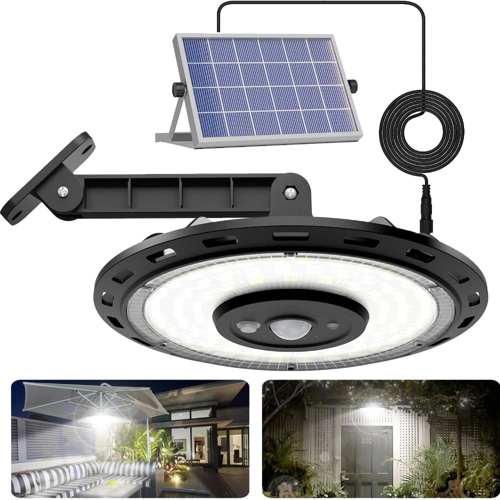 Outdoor Power For Gazebo - Solar-Schuppenleuchte für Außen- und Innenbereich, Solarbetriebene