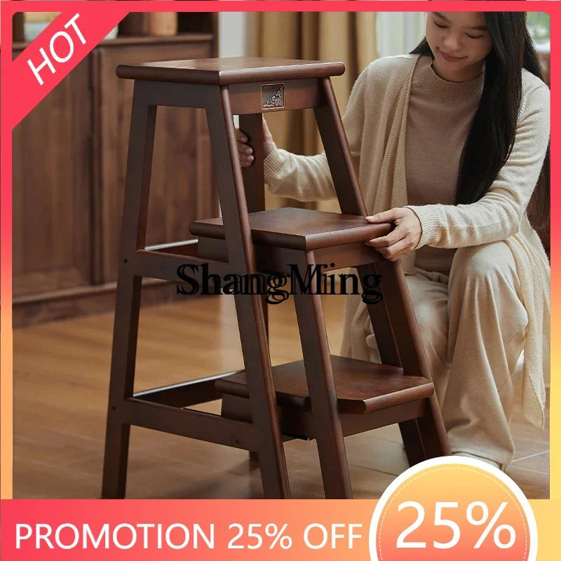 FG good-looking  household multi-functional folding three-step ladder flower stand thickened stair ladder