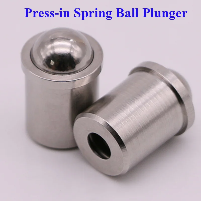 10PCS Press-in Spring Ball Plunger M4-M16, 304 Stainless Steel Positioning Pin for Injection Mould