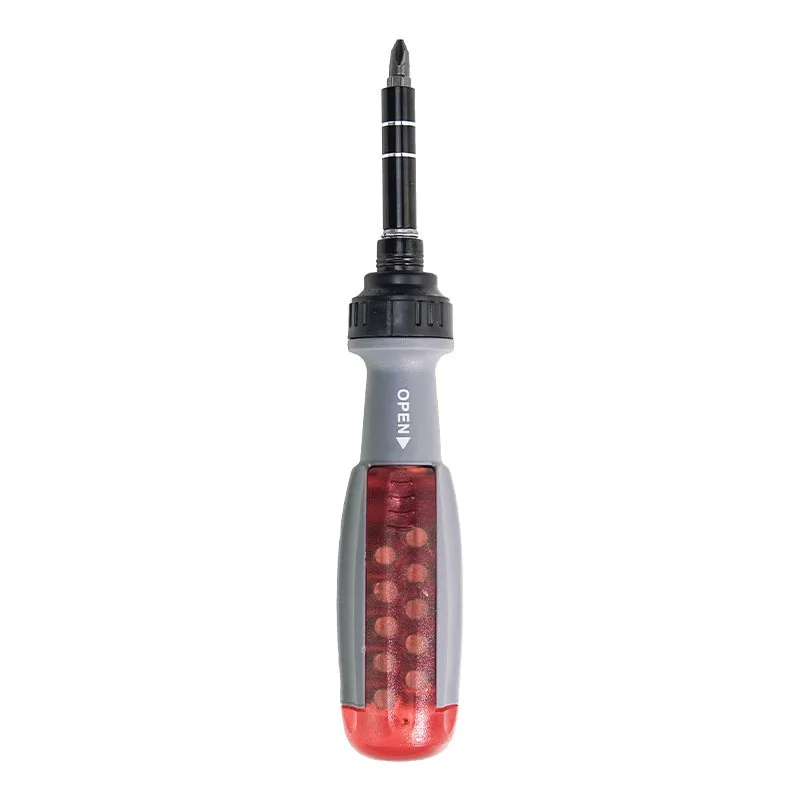 

Multifunctional Bits Driver Ratchet Screwdriver Set Telescopic Screwdriver Two-way ABS Handle Adjustment Forward Reverse
