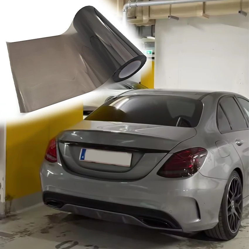 Universal Car Light Tint Film Black Vinyl Sheet Headlight Taillight Fog Light Scratch Resistant Self Adhesive For BMW