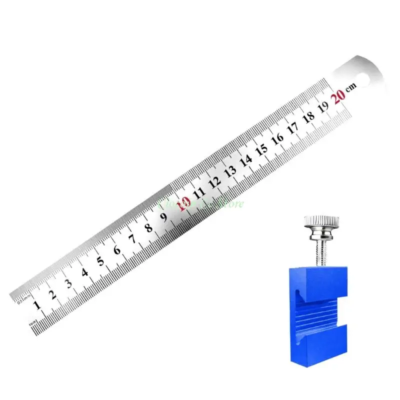X90F Professional Woodworking Measuring Tool Multifunction Graduated Scale Ruler Corrosion Resistant Design