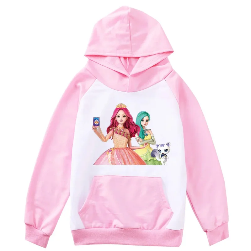 2025 Sudadera con capucha para niñas Secret Jouju estampado de dibujos animados sudaderas para niñas pequeñas enfriando Secret Juju bebé traje de manga larga Tra