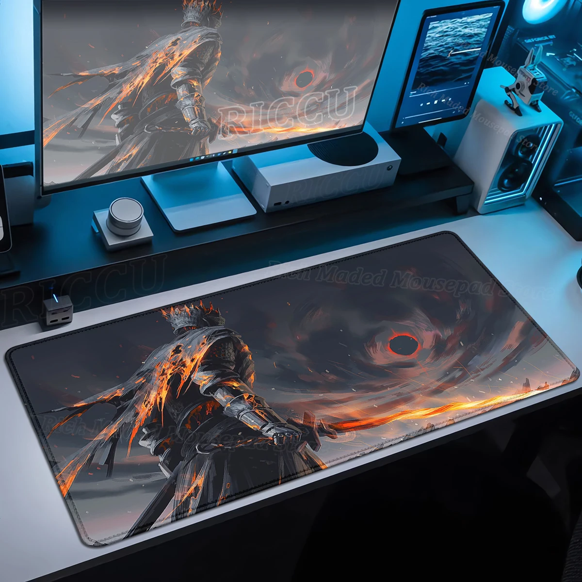 Game Xxl Mousepad Dark Souls Mouse Pad Computer Non-slip Desk Mat Large Table Gamer Mousemat Gaming Keyboard Extended Table Pad