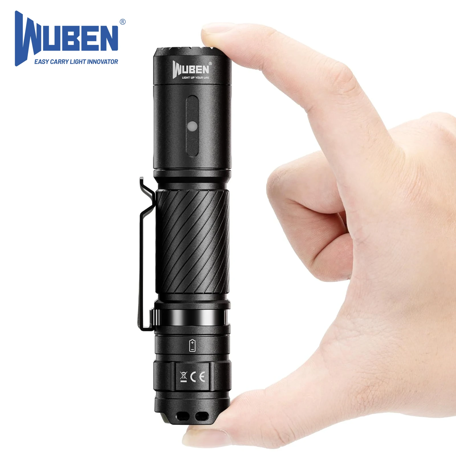 WUBEN C3 Flashlight 1200 High Lumens 6 Modes Rechargeable Flashlights Super Bright IP68 Tactical Flashlight for Camping, Home, Emergency, Rescue, Hunting, Inspection, Repair, Tool Gifts for Men