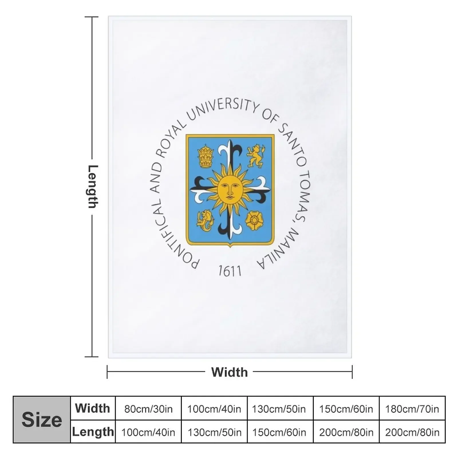 University of Santo Tomas Throw Blanket For Decorative Sofa Warm Flannels Blankets