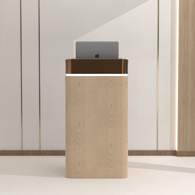 

Reception desk Welcome desk, company front desk Hotel sales department Beauty salon Customer service desk Stainless steel