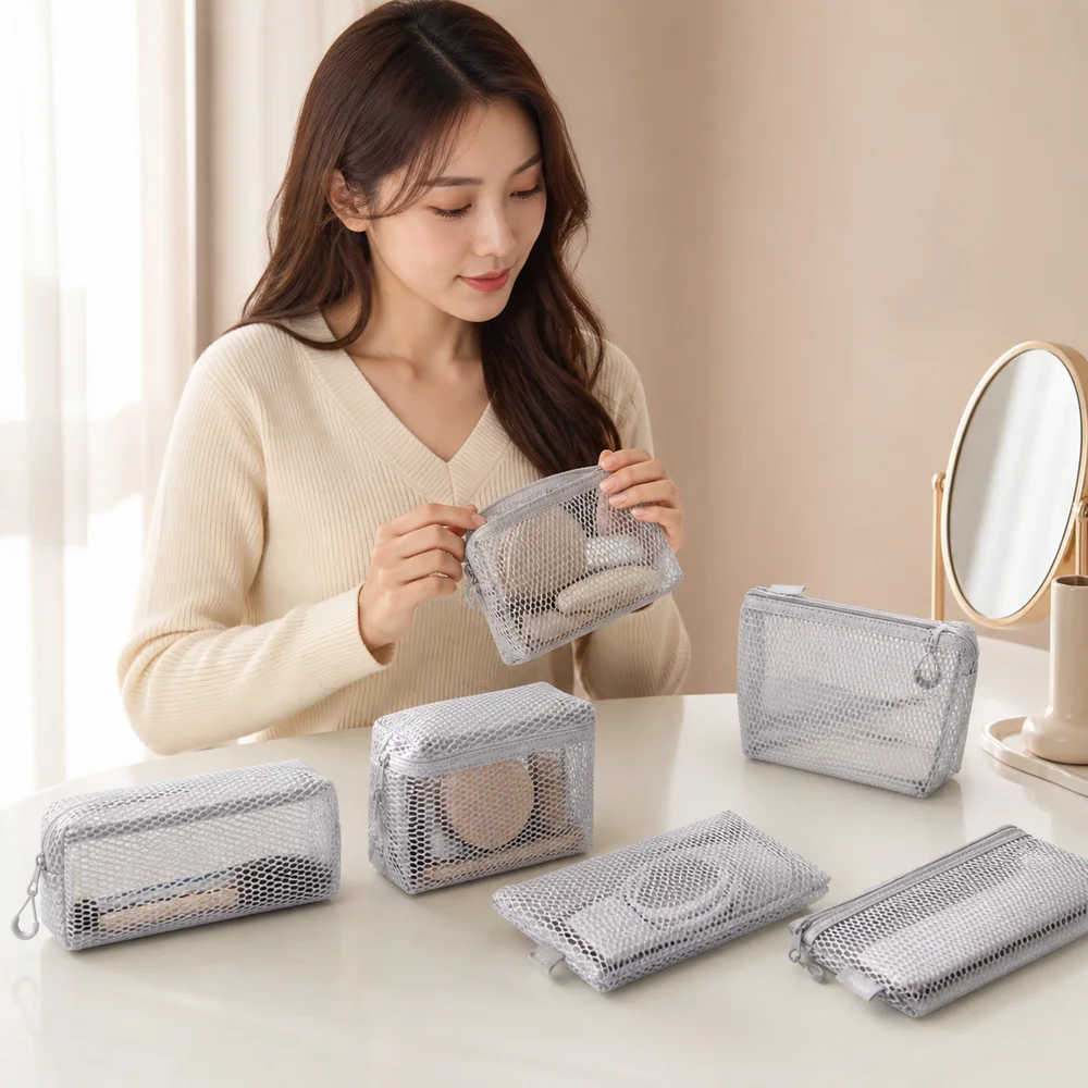 Nylon Transparent Storage Bag - Travel Accessories Online 评论和价格