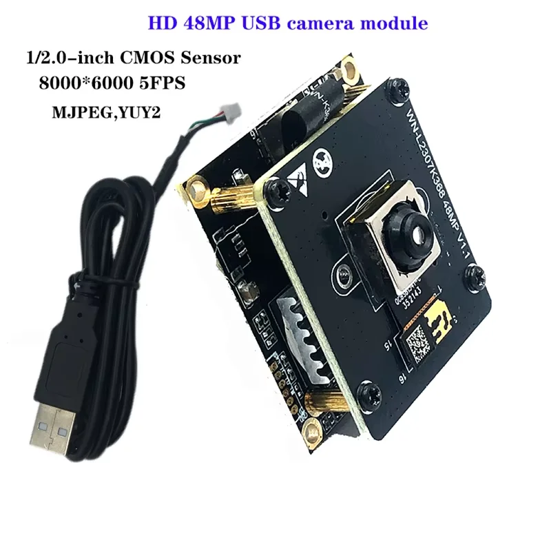 

48MP HD USB Camera Module AF 8000*6000 Drive Free Plug and Play For face recognition modu Document scanning With 1 meter cable