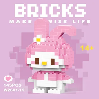 Disney 108 style Stitch LinaBell StellaLou Building Blocks Princess Cartoon Figrues Bricks Children's Assembly Toys Model Gift 25