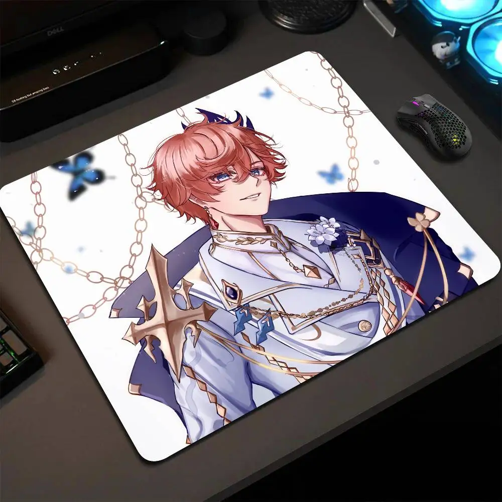 Tartaglia Genshin Impact Mouse Pad 22X18 Square Computer Accessories Office Game Table Mats Rubber Anti-slip Mousepads