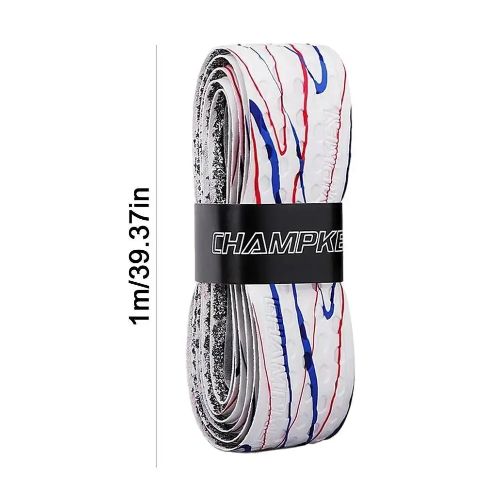 

Лента для захвата летучей мыши в полоску из искусственной кожи, ощущение сухости, износостойкая лента для бейсбола, 1 м, противоскользящая лента для теннисной ракетки, ручка, гантель