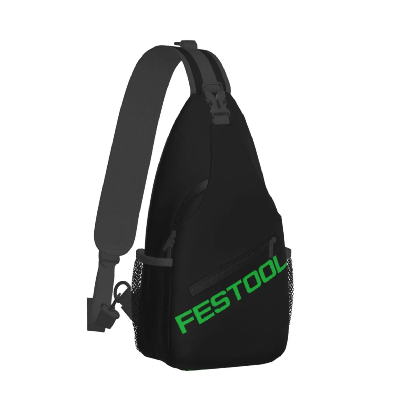 Festool Text Patterning Sling Bag Casual Crossbody Backpack Travel Hiking Daypack Lightweight Chest Purse Fashion Shoulder Bagsv