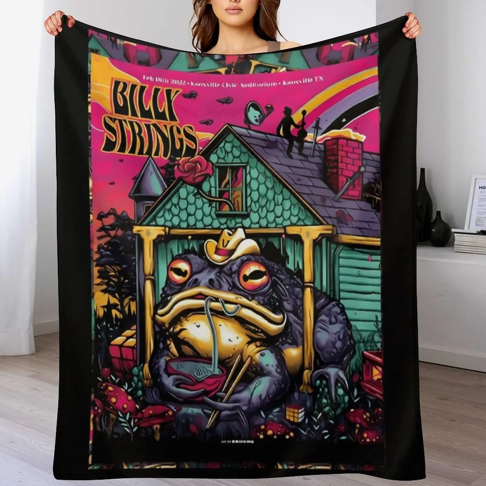 

Billy Strings Throw Blanket Stain Resistant Cozy Warm Blanket