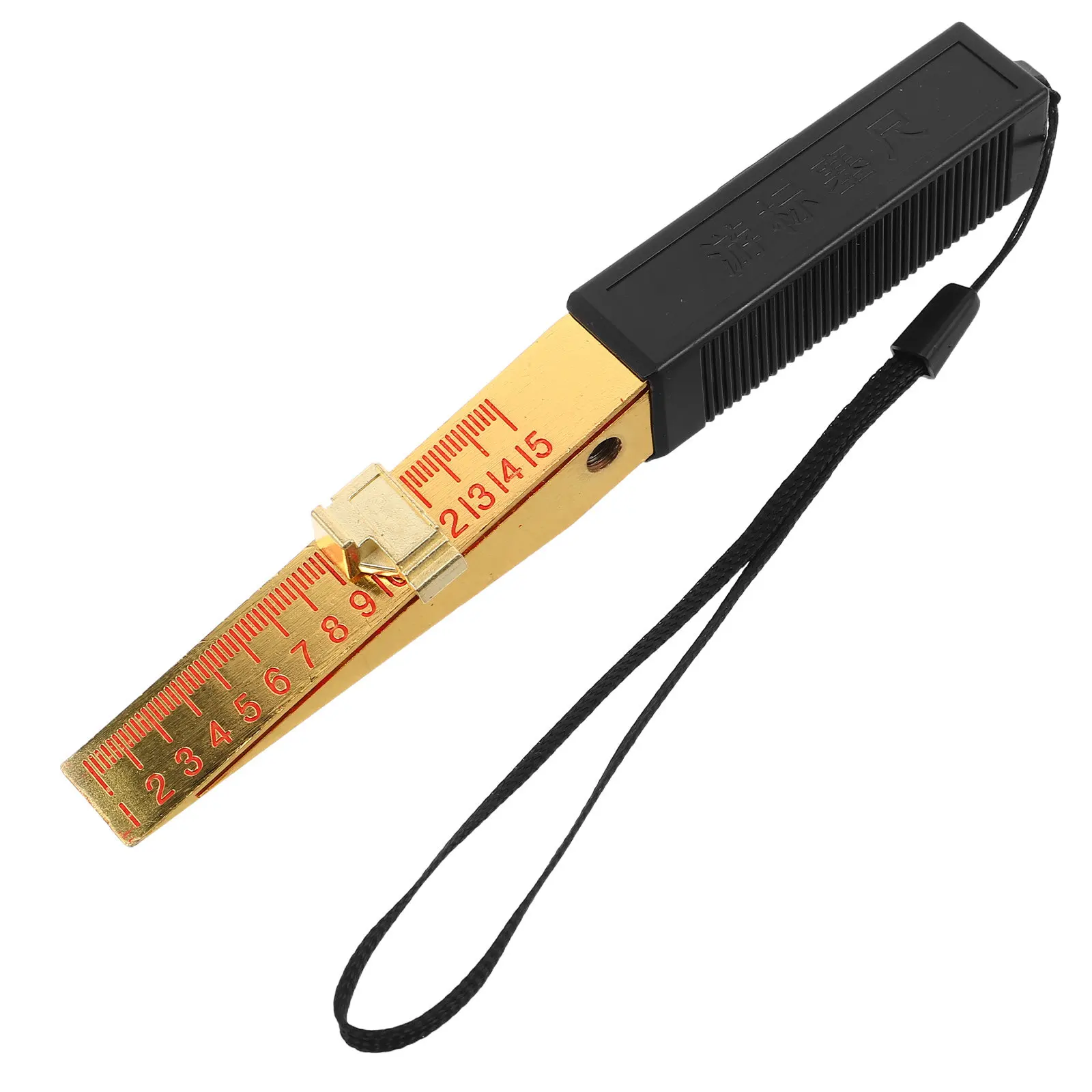 Tapered Wedge Gap Gauge 0-15Mm High Precision Portable Feeler Tool for Fire Door Flatness Engineering Inspection House Measuring