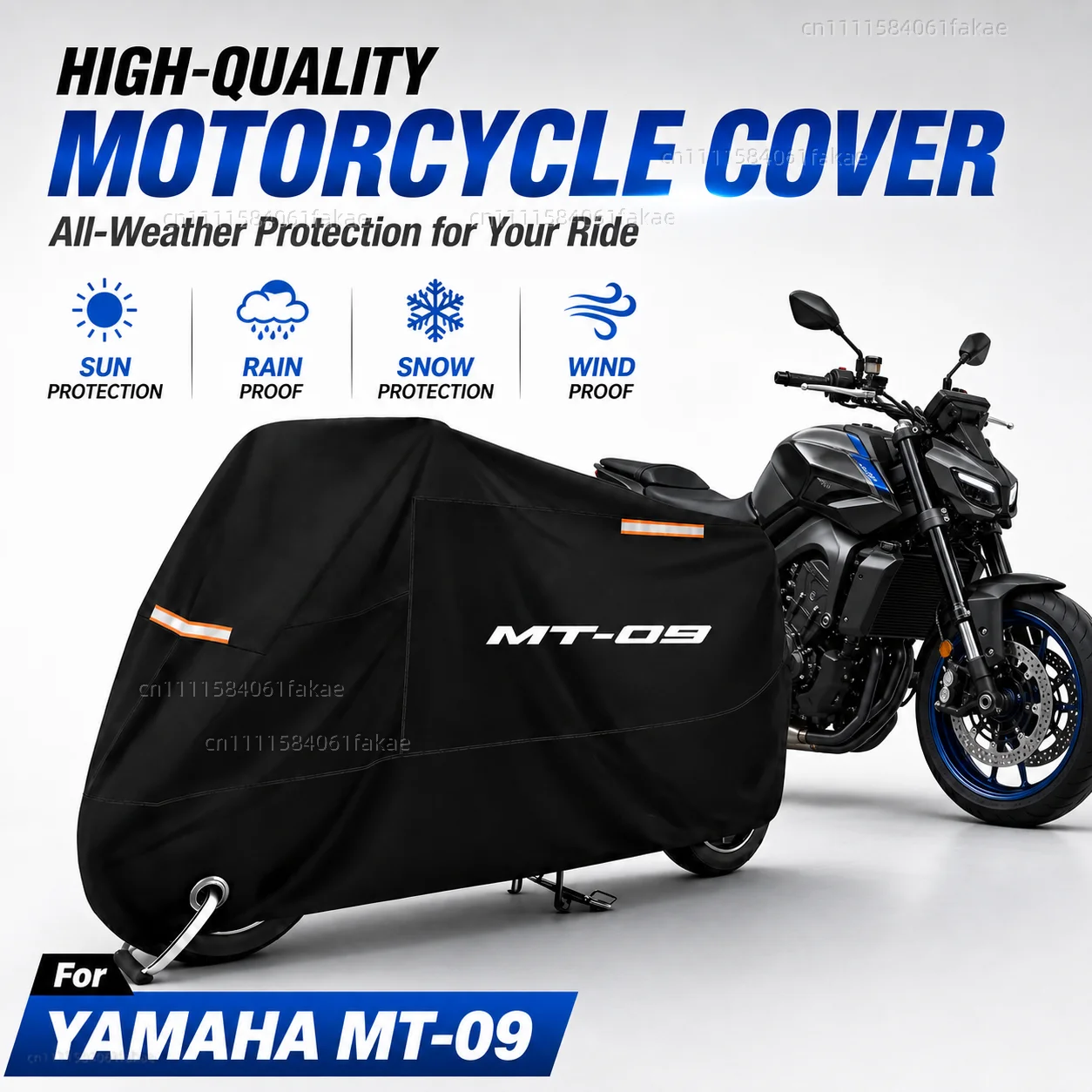 

Motorcycle Cover Waterproof Outdoor All Season Dustproof UV Protective Moto Scooter Rain Cover For YAMAHA MT-09 MT09 Mt 09 2017
