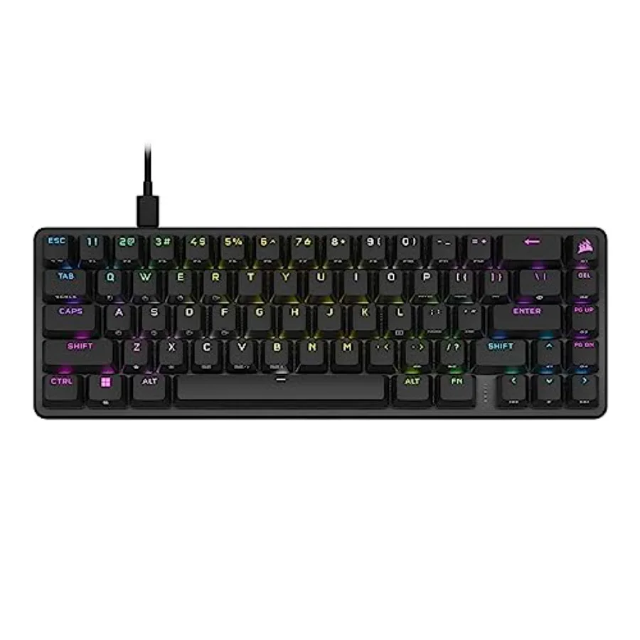 

K65 PRO Mini RGB 65 Optical-Mechanical Wired Gaming Keyboard with OPX Switches PBT Double-Shot Keycaps iCUE Compatible QWERTY N