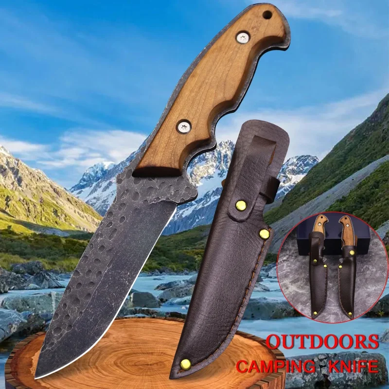 Tyrannosaurus Outdoor Camping Knife Multifunctional Slicing Fruit Knife Forged High Hardness Degree knife