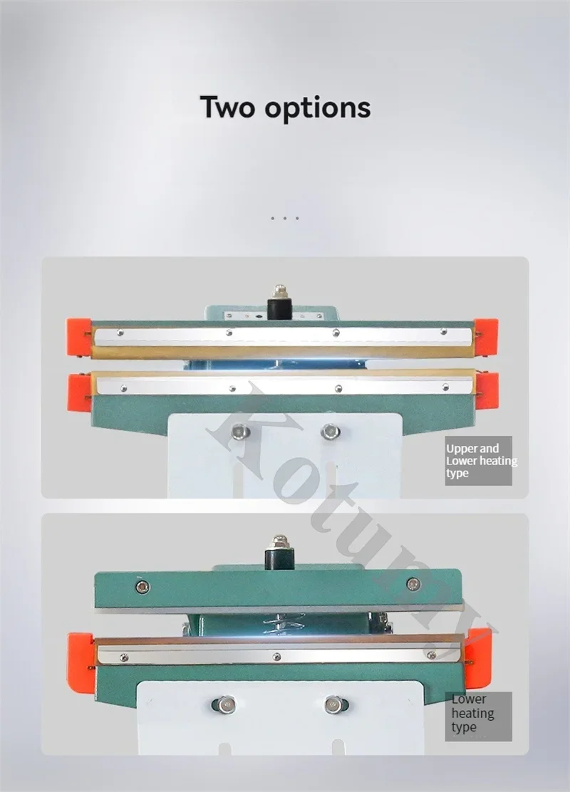 Pedale commerciale per uso domestico Pellicola in foglio di alluminio Sacchetto di plastica Pedale Macchina per termosaldatura Lunghezza 450 mm/350 mm