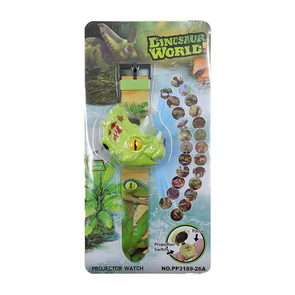 

Gifts For Boys LED Tyrannosaurus Rex Educational Toy Electronic Kids Watch Dinosaur Projection Watch Cartoon Digital WristWatch