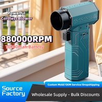 880000RPM Powerful Duster 700g Thrust Mini Turbo Jet Fan 70m/s Wind Speed Powerful Air Blower  Brushless Snow Removal Air Dryer