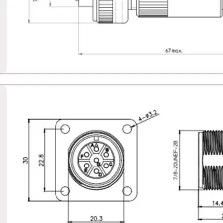 7 Pin P/roportional Valve Connector Full Metal Socket For Rexroth For Parker For Atos Solenoid Hydraulic Valve Electrical