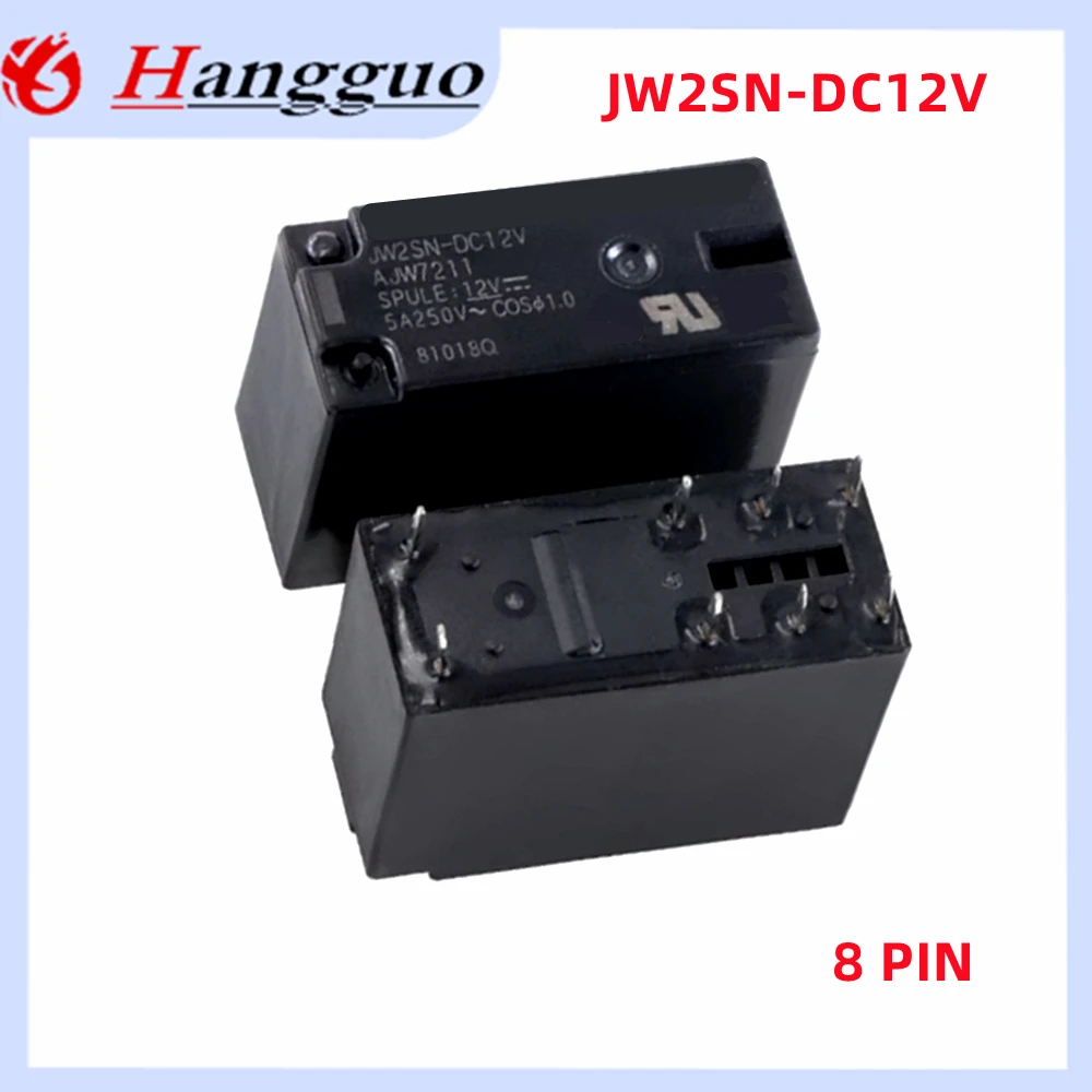 5PCS/Lot Original JW1FSN DC12V DC24V 5PIN JW2SN 12VDC 24VDC 8pin 12V 24V Relay