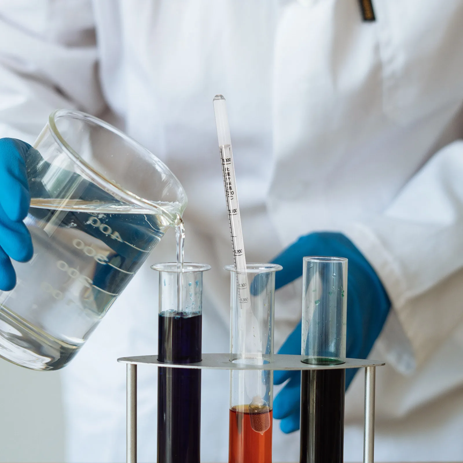 Liquid Hydrometer High Precision Scale For Mud Petroleum Diesel Sulfur Compounds Glass Specific Gravity Tester Lab