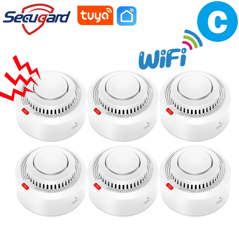 Tuya-Détecteur de struction ée avec Alarme Sonore, Système de Sécurité Domestique Intelligent, Messa