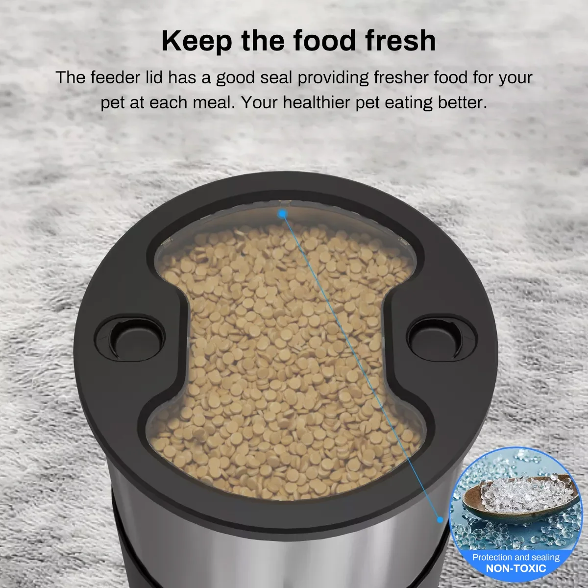 4.5L WIFI Button Double Meal Pet Feeder Cat Food Automatic Dispenser Remote Feeding Stainless Steel Double Bowl Cat Dog Feeder