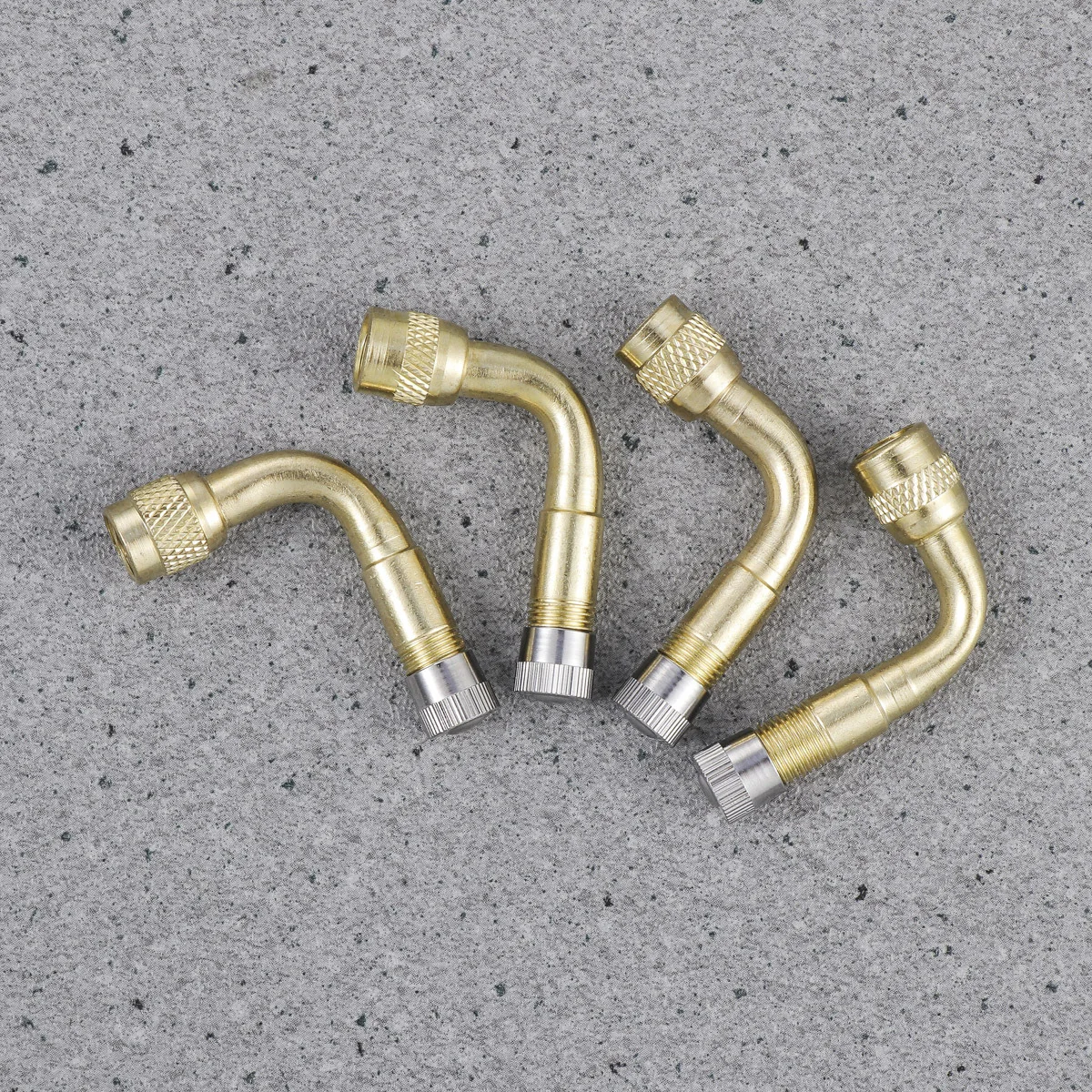 

4pcs Brass Stem Extension 90 Degree For Motorcycle Car Truck Rv Bike Tyre Repair Tool Tyre Adapter Tire Adapter