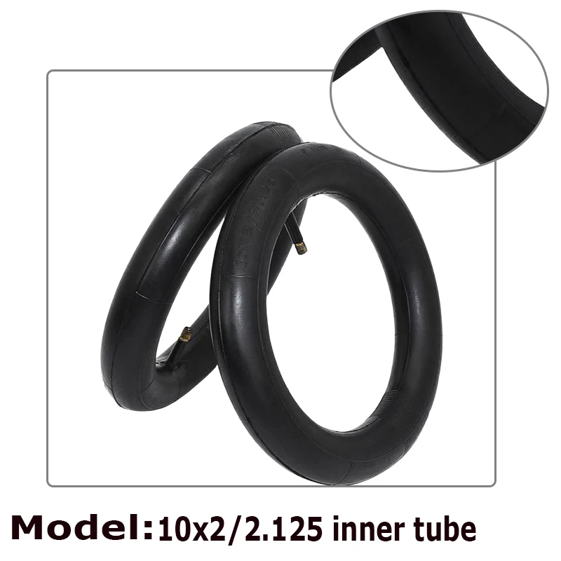 10 Inch 10x2 Butyl Rubber Inner Tube 10x2.125 Inner Tire 10x2/2.125 Camera For Electric Scooter Balancing Car 3 Wheel Stroller