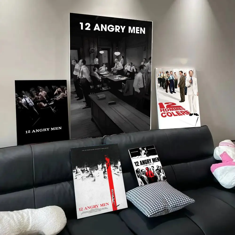 Movie 12 A-Angry Men Poster Modern  Wall Art Aesthetic Minimalist Bedroom Decor Cafe Home Gift