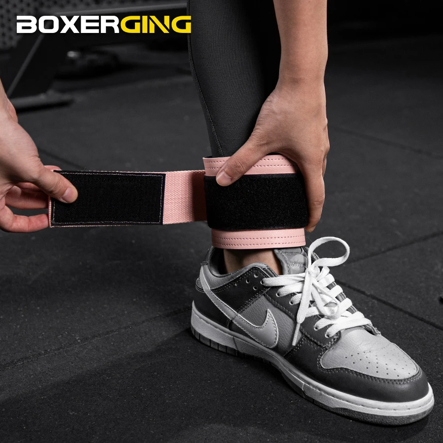 Fitness Ankle Straps Adjustable D-Ring Support Cuffs Gym Leg Strength Workouts Pulley With Buckle Sports Guard Safety Abductors