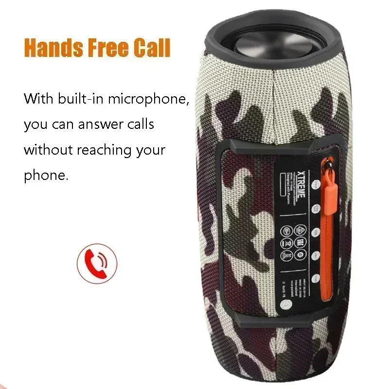 Bluetooth Speaker Portable Spiker Boombox Wireless Loudspeaeker Subwoofer Waterproof Sound Box OutdoorSpeaker Mini Column Box