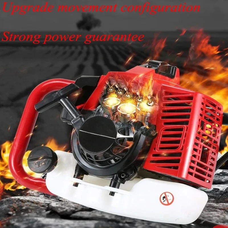 71CC Earth Auger With 15cm Drilling Head High Power Two Stroke Single Cylinder Hole Drilling Machine