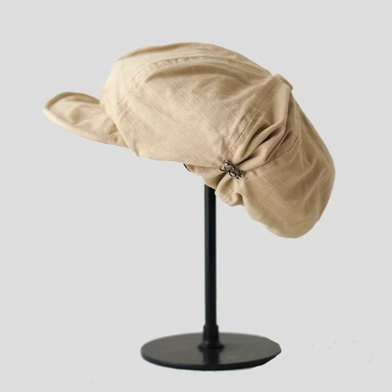 

1PC Autumn Winter Berets Herringbone Flat Caps Hip Hop Berets Retro Newsboy Caps Men Octagonal Hats British Painters Hats