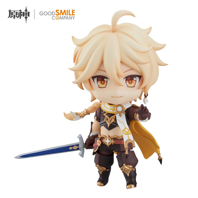 

OrIginal Genshin Impact Aether Anime Figure Game Q Version Cartoon garage Kit Movable Doll Animation Ornament Model With Box