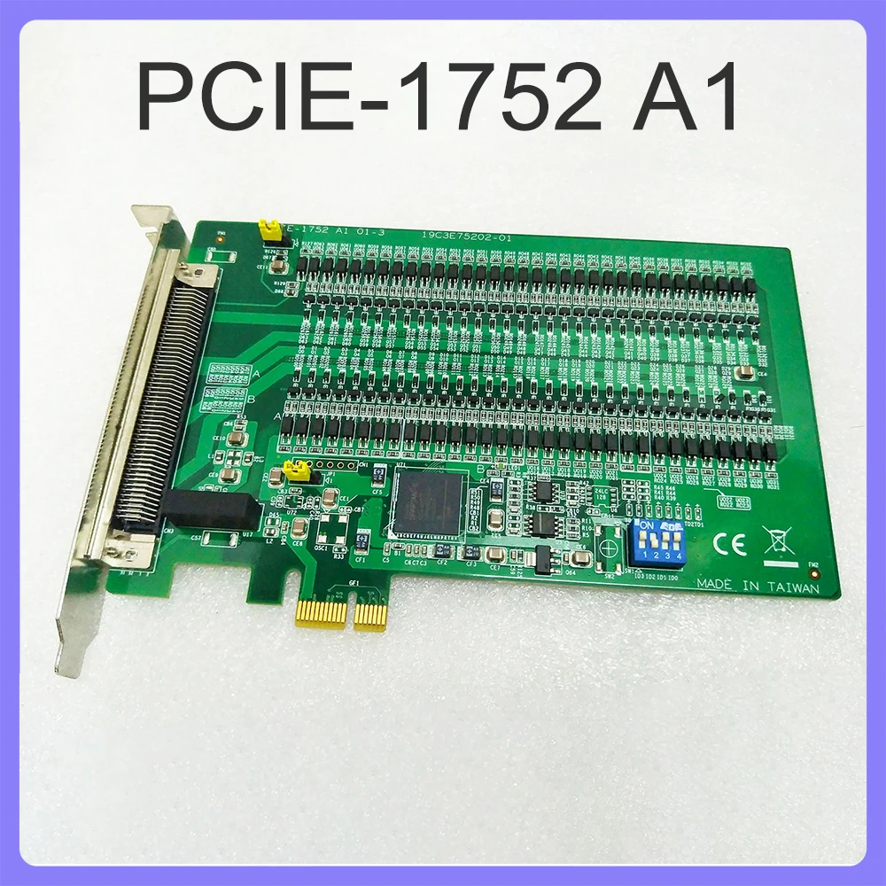 For Advantech PCIE-1752 A1 01-3 Data Capture Card 64-Channel Isolated Digital Output IO Card