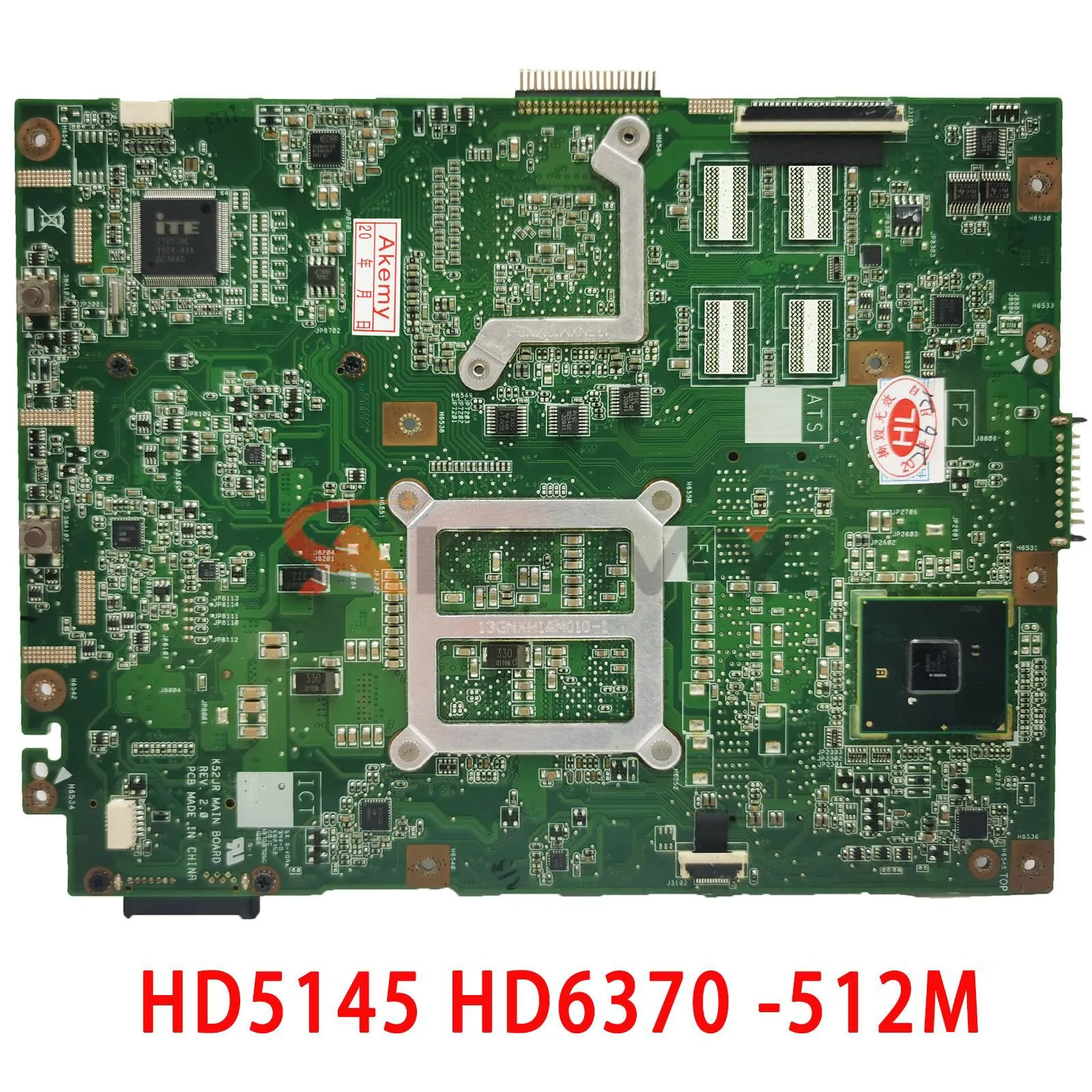 Shenzhen k52j mainboard mit hd5145 hd6370 für asus k52je k52jb k52jr k52jk k52jt k52ju p52j laptop motherboard